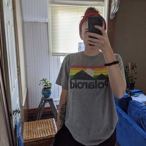 Grey Polaroid t shirt